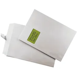 Mailmedia, Briefumschlag, Versandtasche C4 m.Fe gum.100g weiss (C4, 250x)