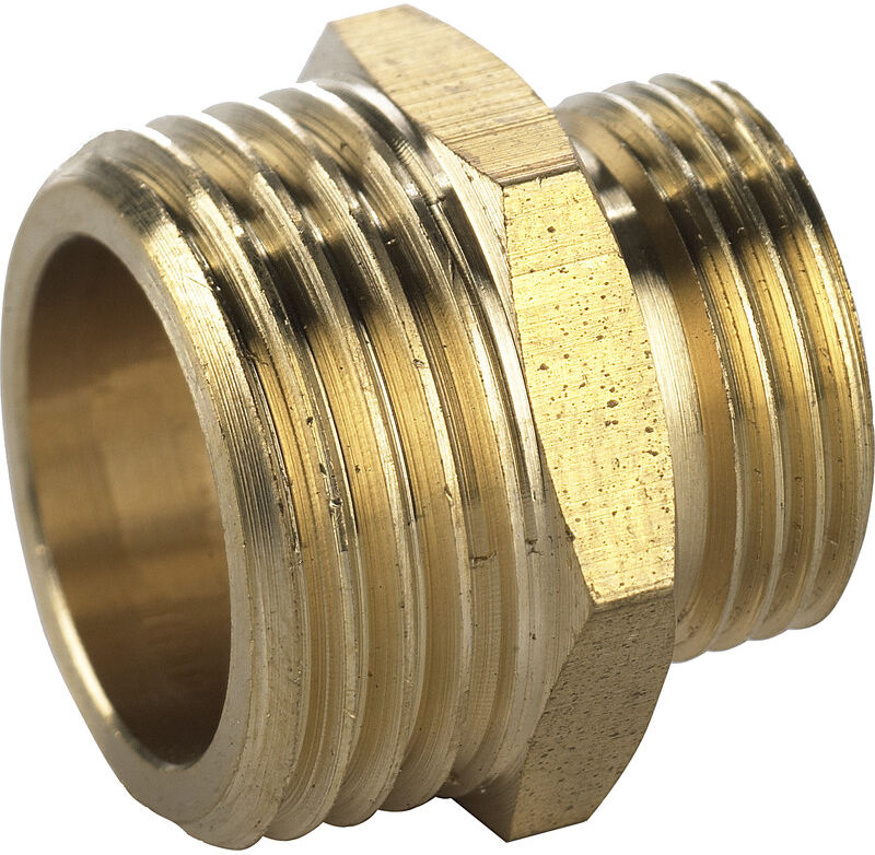 BPE Gasdraadfitting verloopnippel 3/8"x1/4" Bt.Dr.