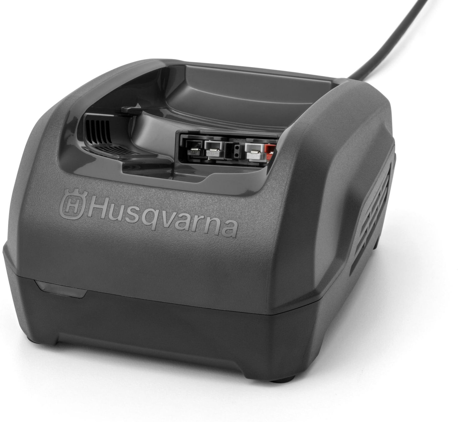 Husqvarna QC250 Ladegerät mit Schnellladefunktion und LED-Anzeige für Akkus, 967970101)