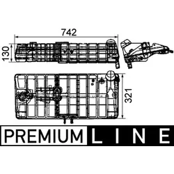 Ausgleichsbehälter Kühlmittel MAHLE CRT 40 000P