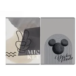 Notizbuch A5/80 Blatt kariert Mickey Farbmix