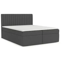 BOXBETT Maldon 140/200 cm Anthrazit im Megan Stoff