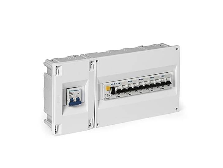 FAMATEL – Einbauschrank Vita IP40 ICP 32+14 Elemente Mit elektrischen Schutzvorrichtungen 195 x 394 x 62 mm Grau, Weiß