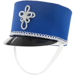 buttinette Kinder-Funkenhut "Uniform", blau/silber
