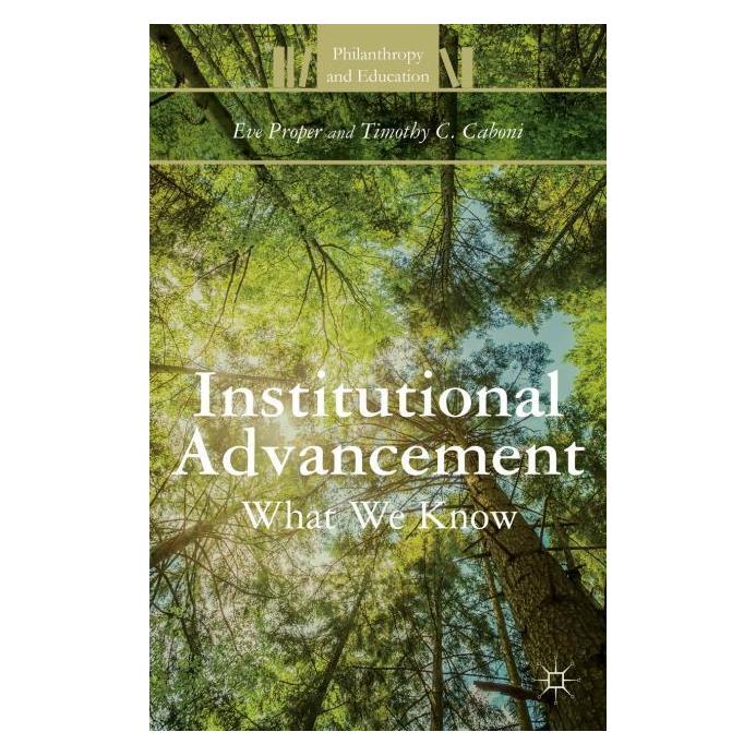Palgrave Macmillan Proper:Institutional Advancement (Englisch, Hardcover, E. Proper, T. Caboni) (63310310)