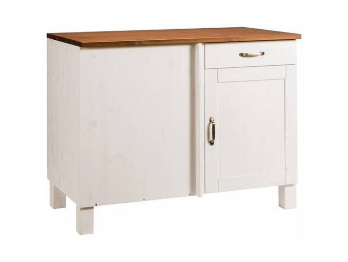 Alby-meuble D'angle 60 Cm Blanc/miel