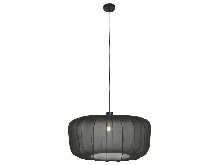 Pendelleuchte Tāfeu Typ B Ø 60cm Schwarz Leinen E27