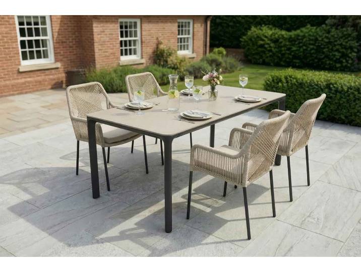 LC Garden Stilo Gartenmöbel-Set Natur 5tlg.