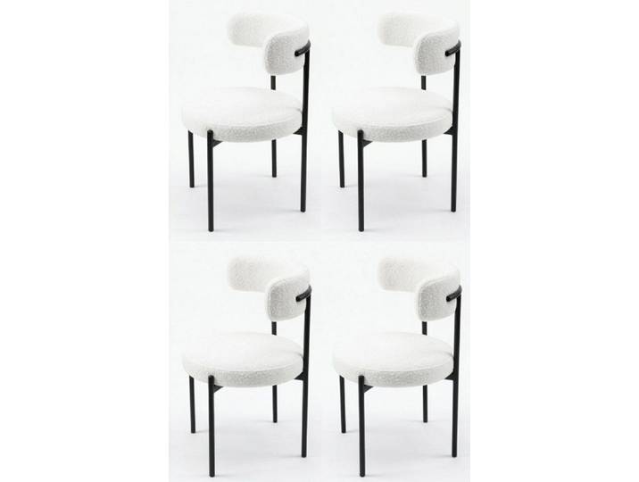 Xlmoebel Sitzgruppe Set aus 4 eleganten Polsterstühlen für komfortables Essen, (Stuhlset, 4-tlg., 4er-Set Polsterstühle), Made in Europa