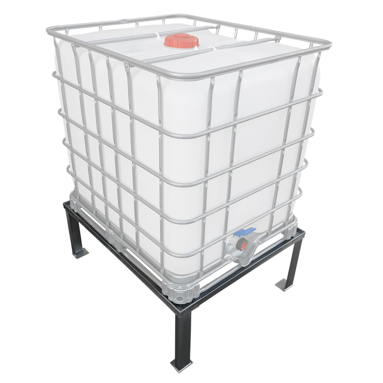 REKUBIK IBC-Container Podest/Untergestell Grundmodul für 1 IBC 120x100cm (1000/1250l IBC)