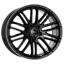 Rial Kibox Diamond Black Horn Polished 9.5x21 ET 42 5/112 Alufelge Schwarz