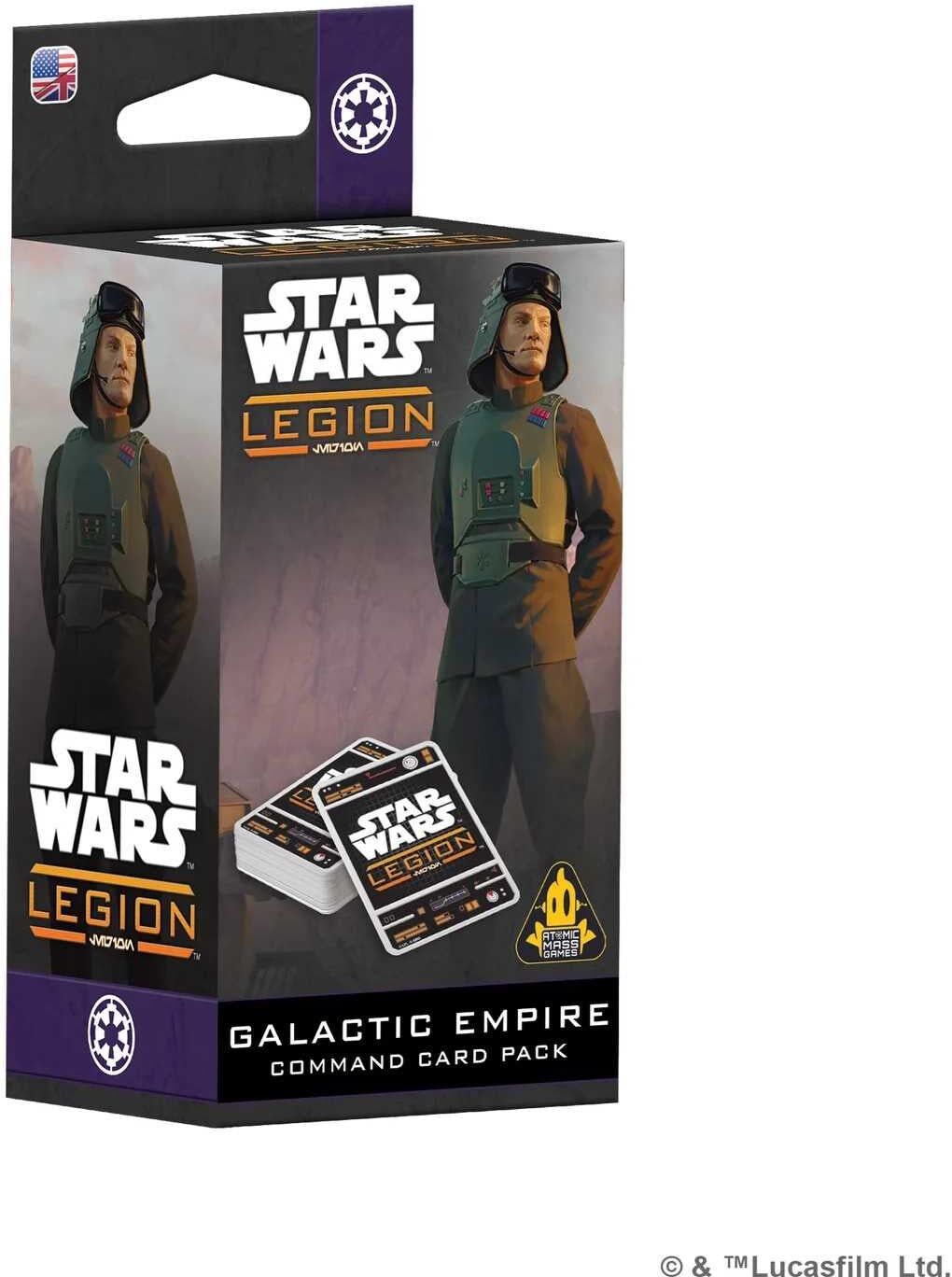 Star Wars: Legion Galactic Empire Command Card Pack by Atomic Mass Games, Official Card Pack for Card Games, 88 Updated Cards