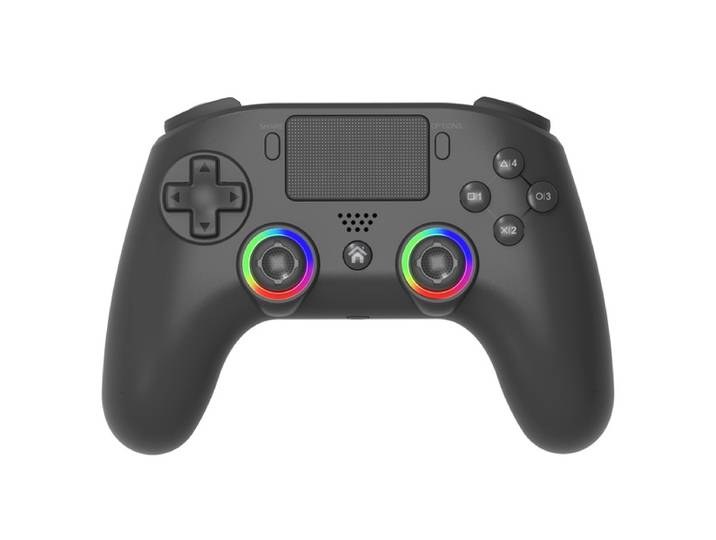Subsonic - Manette pour PS5 sans fil avec palettes et Leds programmables fonction vibration et tactile - Noir (PS5)