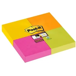 Post-it Super Sticky Haftnotizblock »Notes« 48 x 48 mm, 4 Stück gelb