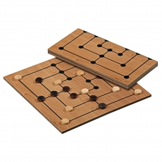 Philos Mühle-Set - klappbares Holzspielbrett - bedruckt 242445
