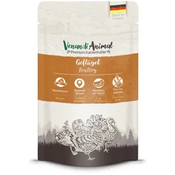 Venandi Animal 125 Gramm Katzennassfutter Sparpaket 24 x 125 Gramm Geflügel