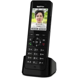 FRITZ!Fon X6 DECT-Telefon, Schwarz Schnurloses Telefon mit Farbdisplay