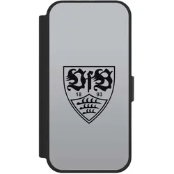 Nivocase Klapphülle für Apple iPhone 17 Handyhülle aus Kunst Leder NIVOflip schwarz Logo Offizielles (Apple iPhone 17), Smartphone Hülle, Schwarz