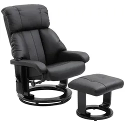 RELAXSESSEL mit Liegefunktion Massagesessel inkl. Hocker Fernsehsessel drehbar