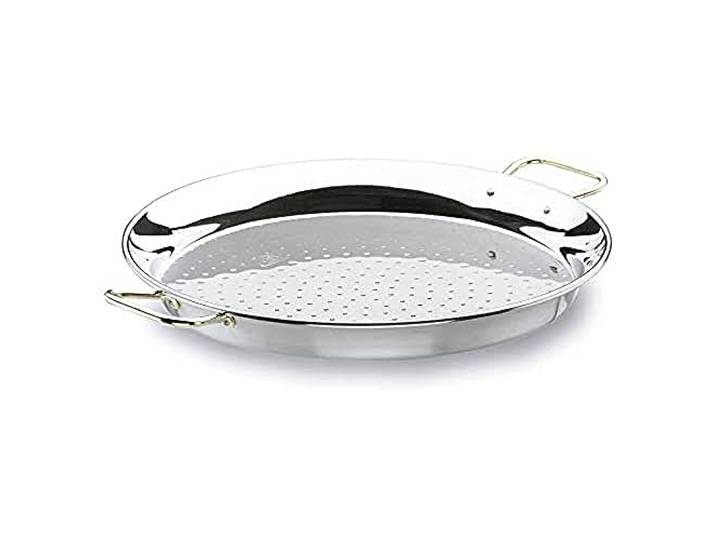 LACOR 60160 Paellapfanne, Edelstahl 18/10 60 cm Aus lebensmittelechtem Edelstahl gefertigt; hohe Korrosionsbeständigkeit und Haltbarkeit im täglichen Gebrauch
