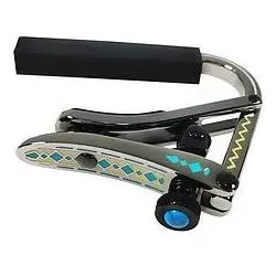 Shubb Capo C1d Blue Diamond LTD Acoust, Gitarre Zubehör, Mehrfarbig, Türkis