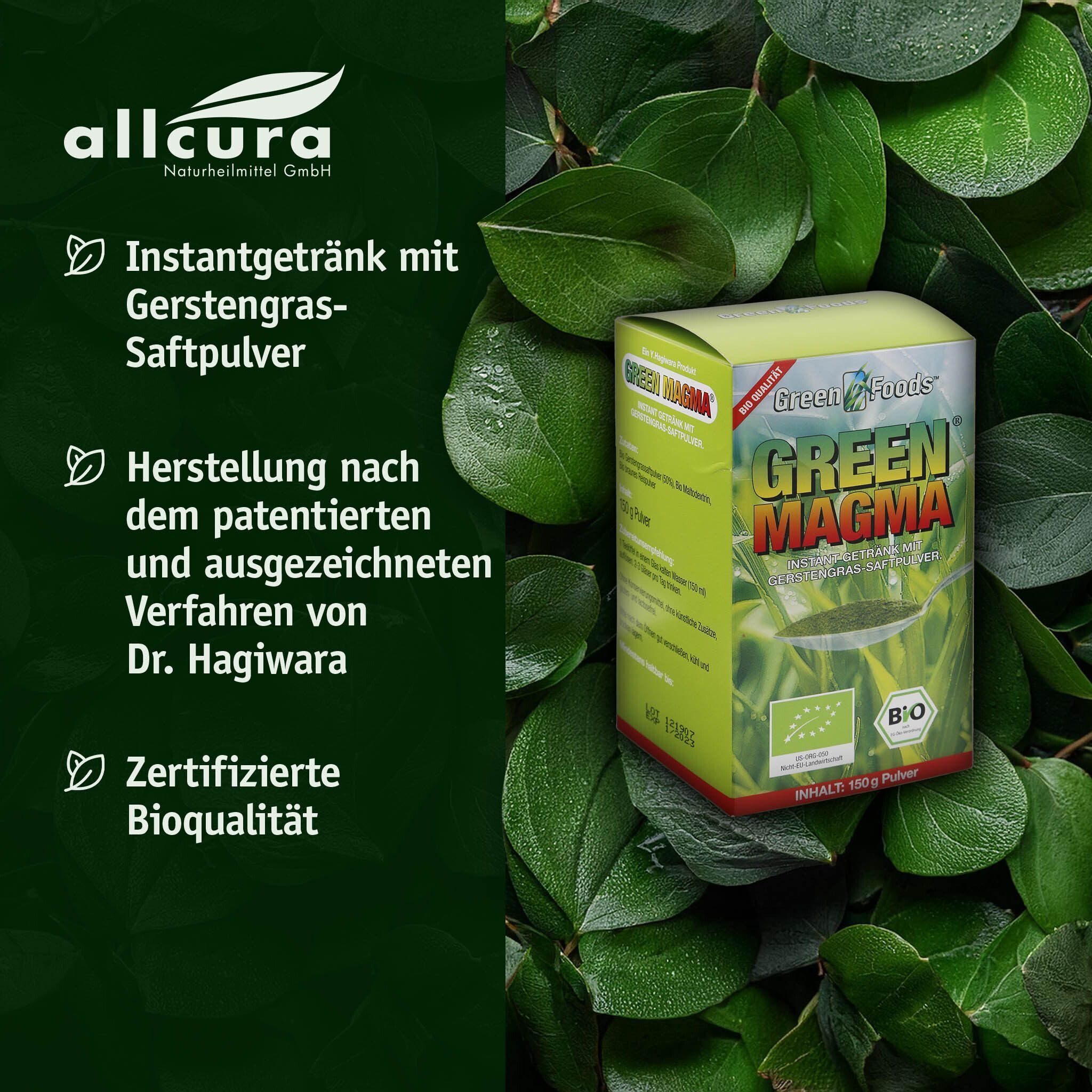 Green Magma Gerstengrasext Bio 150 g Pulver