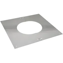 Edelstahl-Abgassystem doppelwandig Dachschrägenblende (Ausführung: D130 46-60°)