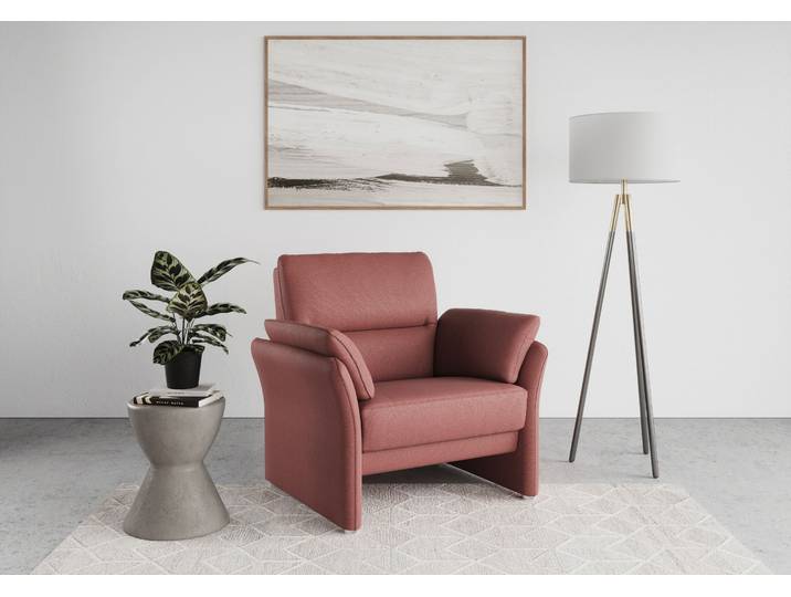 Sessel DOMO COLLECTION Pina elegant und zeitloser Clubsessel, bequemer Cocktailsessel , lila (beere), B:99cm H:95cm T:88cm, Sessel, Sessel, Hoher Sitzkomfort, Microfaser hochflorig, beere