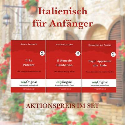 Italienisch für Anfänger (mit 3 MP3 Audio-CDs) - Lesemethode von Ilya Frank - Zweisprachige Ausgabe Italienisch-Deutsch, Set von Guido Gozzano,Edmondo