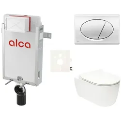 Alca Wand-WC Set für Einmauerung + Glacera Alfa WC SIKOAA2