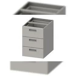 Einbau-Schubladenblock ECO 386x590x540 mm mit drei Schubladen, Selbstmontage