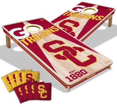 Skip's Garage USC Trojans NCAA 2x4 Cornhole Board Set