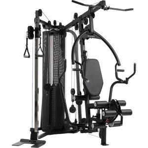 Hammer-Sport Kraftstation Autark 6000, mit Gewichtsblock, Rudern, Lat- & Kabelzug & Beinstrecker, Trainingsgewicht 100kg