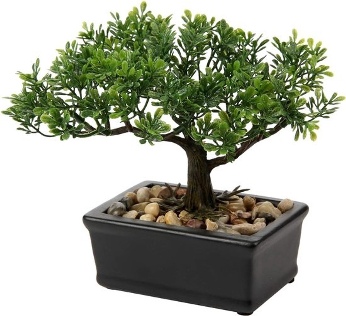 Realistische kunstmatige bonsaiboom in keramische pot voor binnen- en buitendecoratie