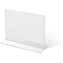 Acrylaufsteller in T-Form DIN A5 quer