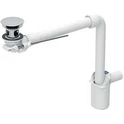 Geberit Waschbeckenablauf 152072211 Ø 32 mm, mit Aussenventilstopfen mit Hebelbetätigung, hochglanz-verchromt