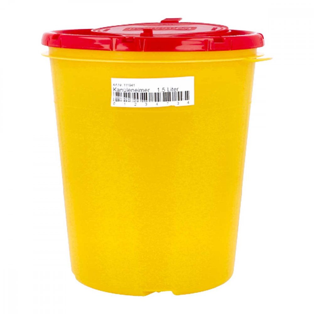 Brinkmann Medical ein Unternehmen der Dr. Junghans Kanüleneimer 1,5 l gelb 01234734