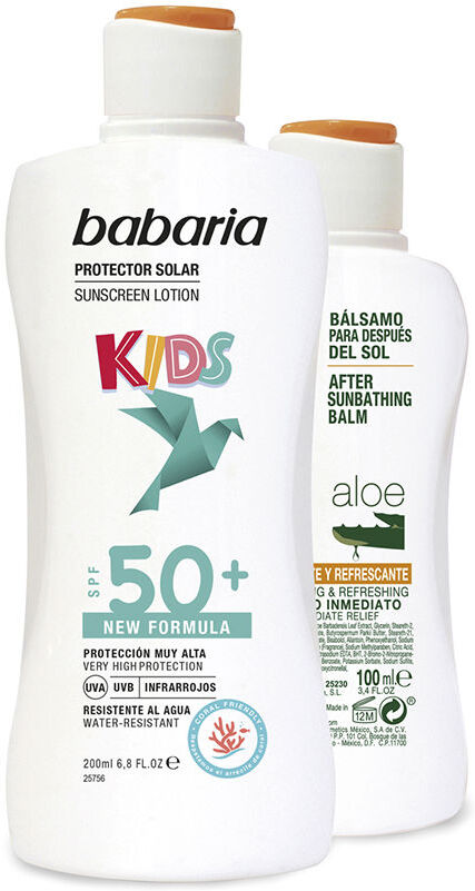Babaria Latte Solare Infantile SPF50+ Lotto 2 pz
