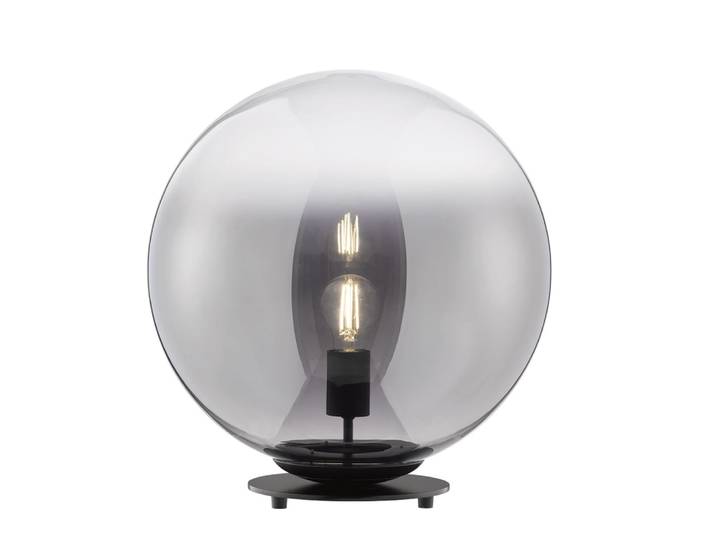 Lampe de table en verre fumé