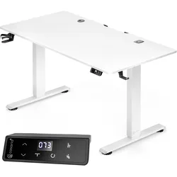Höhenverstellbarer Schreibtisch Weiß 120x60x72-117cm