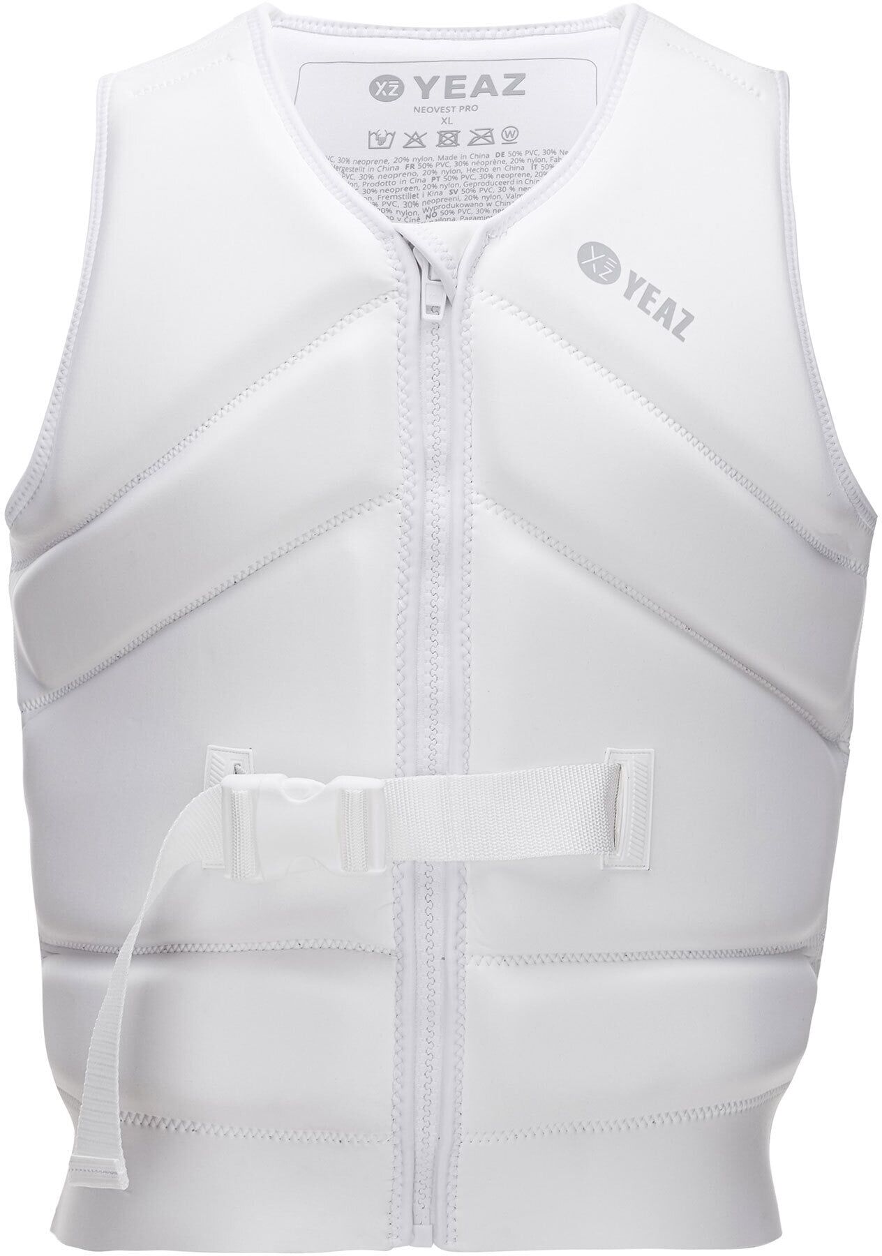 Schwimmweste YEAZ "Neoprenweste mit Gurt NEOVEST PRO" Gr. S, weiß, Schwimmwesten, S