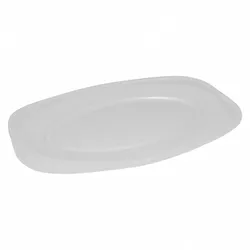 VEPATIM 30x Servierteller Party-Platte oval weiß  55 x 36 cm Größe XL