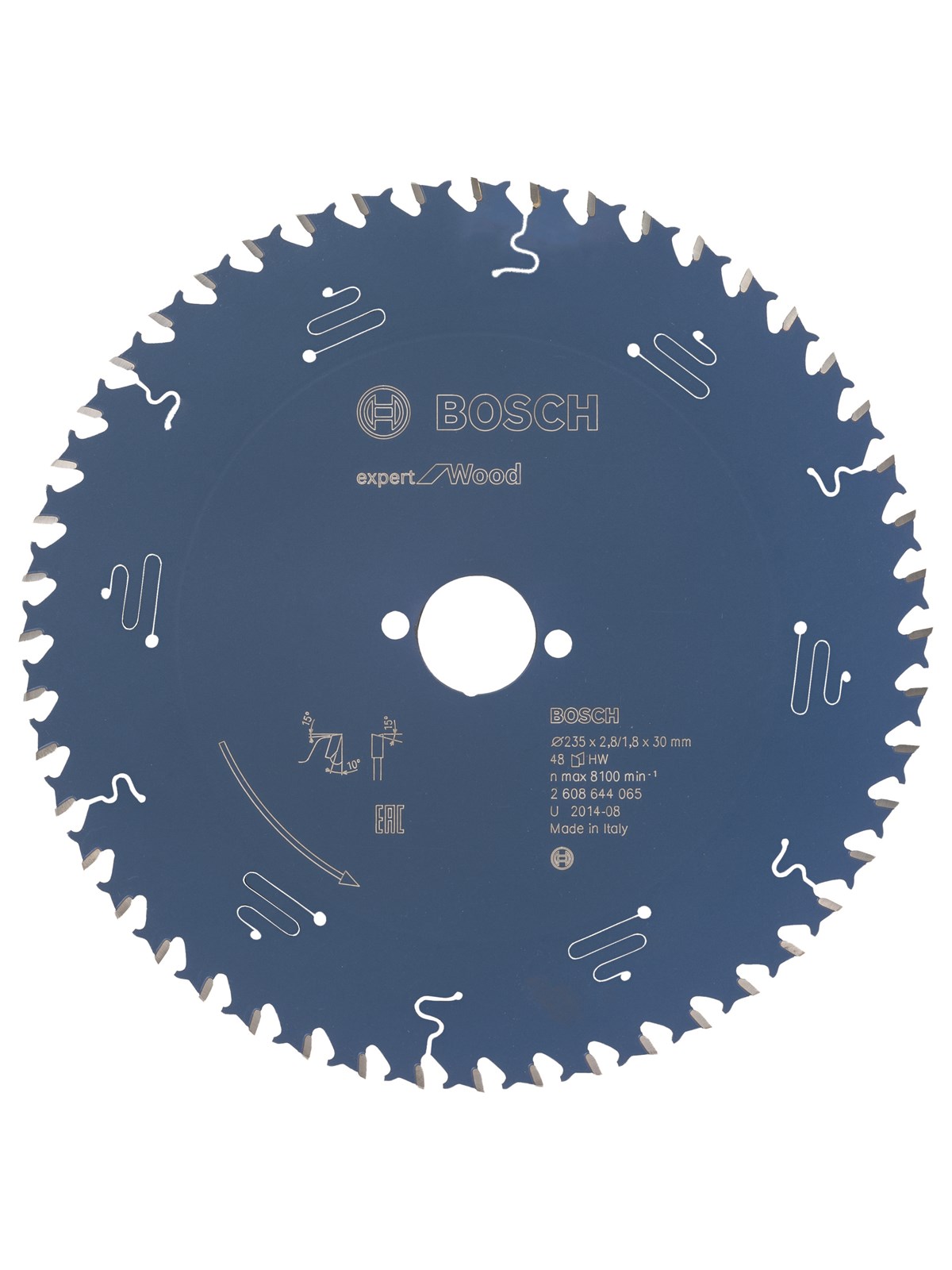 Bosch RUNDSAVKL 235x30x2.8MM 48T EXP WOOD