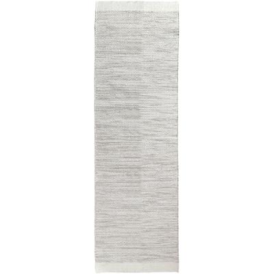 Wollteppich OTTO HOME "Woolscape", beige (natur, grau), B:80cm H:10mm L:200cm, Baumwolle, Wolle, Teppiche, Wendeteppich, handgewebte Qualität, meliert, reine Wolle, Wohnzimmer