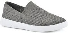 Women's White Mountain Courage Sneakers by White Mountain in Silver Fabric (Size 9 M)