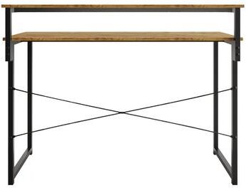 Craft Porch CraftPorch Minimalist 47-Inch Metal Computer Desk With Shelf