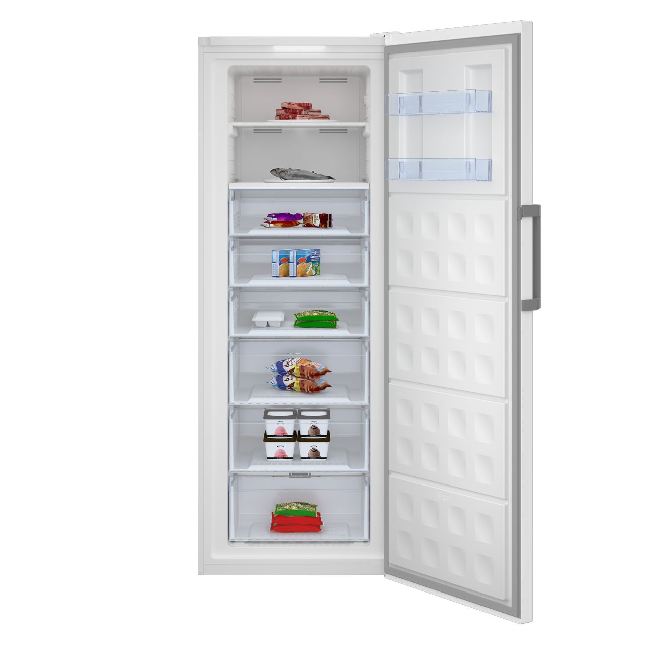 Beko RFNE448E45W 404 l Gefrierschrank 233 kWh Jahr NoFrost (Weiß) 7278440513