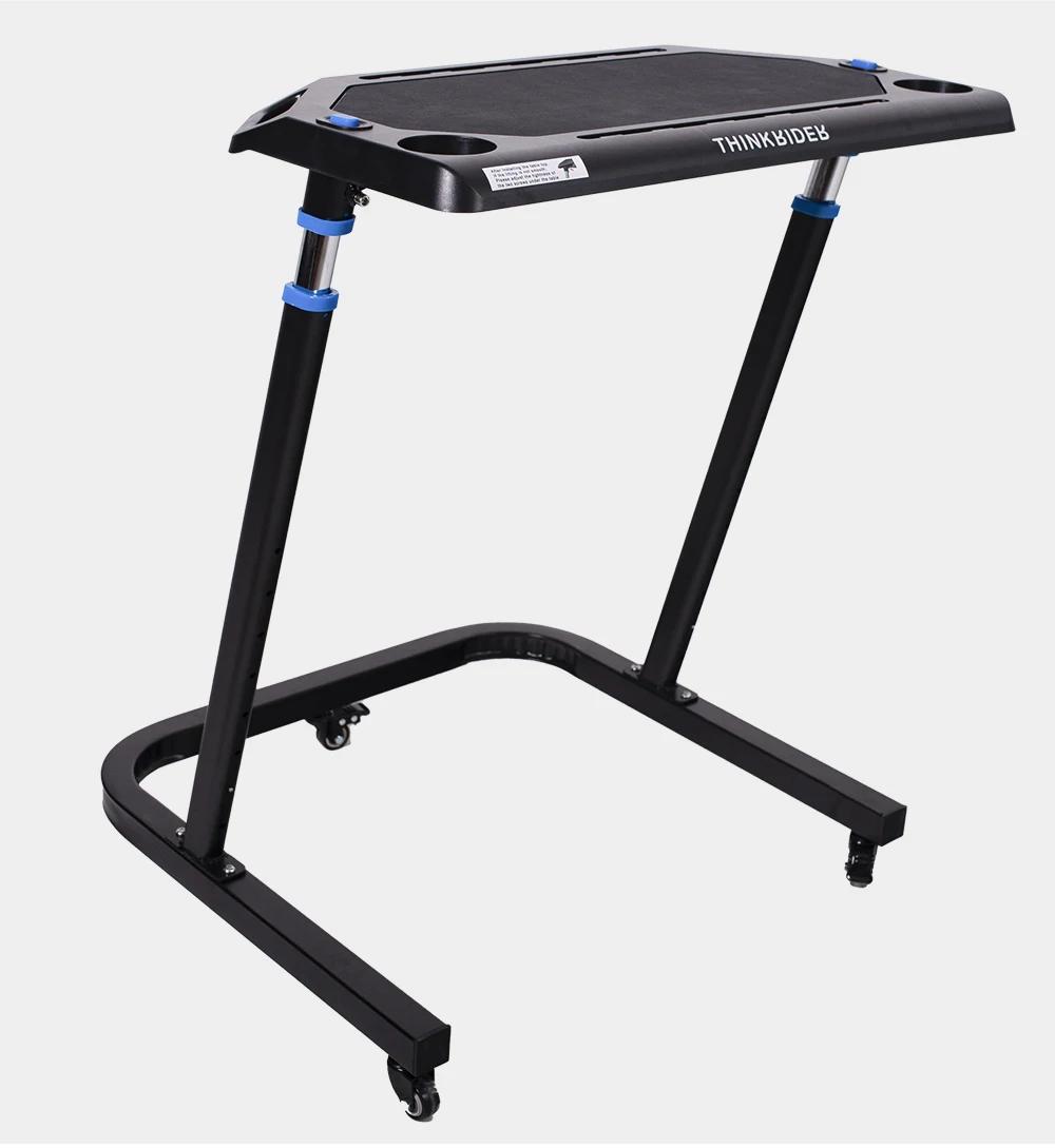 Indoor-Cycling-Tisch - Höhenverstellbarer Laptopständer - Rutschfeste Oberfläche - Tragbar - Schwarz