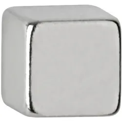 MAUL Neodym-Würfelmagnet 5x5mm 1100g hellsilber VE=10x10 Stück