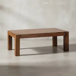 KADIMA DESIGN Rustikaler Couchtisch NAKO: Massivholz, quadratisch, handgefertigt, pflegeleicht.